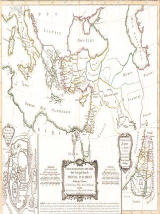 Item nr. 159747 Carte des Regions et des Lieux dont il est parle dans le Nouveau Testament. M. Bonne