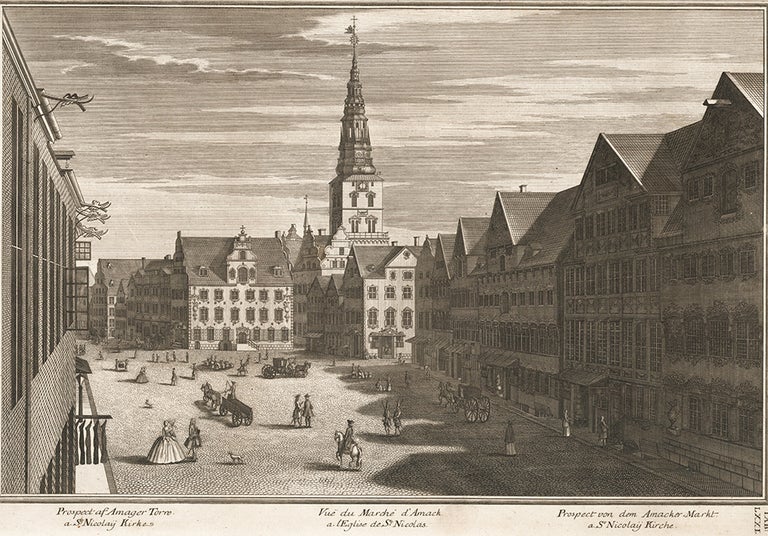 Item nr. 159834 Prospect of Amager Torn at St Nicolaÿ Kirke (Copenhagen). Jonas Haas.