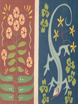 Item nr. 159877 No. 15, Flowers with Komodo Dragon. Nakagawa Zhuanshu. Anonymous