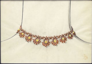 Item nr. 159887 Gold Necklace with Topaz. French school