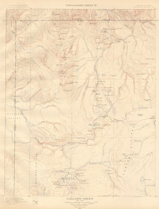 Item nr. 159956 Gallatin Sheet. Atlas to Accompany Monograph XXXII on the Geology of the...