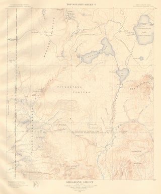 Item nr. 159957 Shoshone Sheet. Atlas to Accompany Monograph XXXII on the Geology of the...
