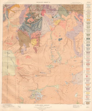 Item nr. 159962 Gallatin Sheet. Atlas to Accompany Monograph XXXII on the Geology of the...