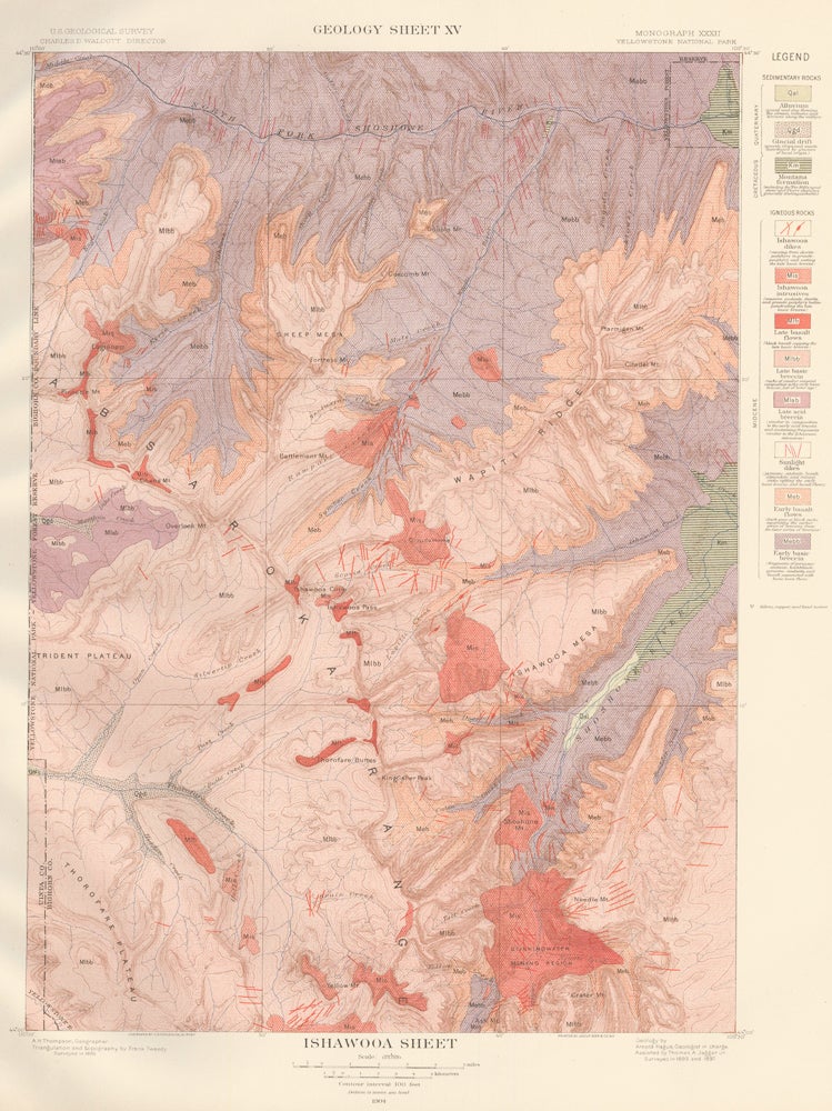 Ishawooa Sheet. Atlas To Accompany Monograph XXXII On The Geology Of ...