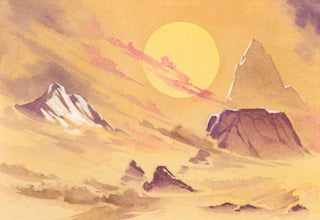 Item nr. 160035 Canyon Landscape. Science Fiction Imagery and Futuristic Landscapes. French School