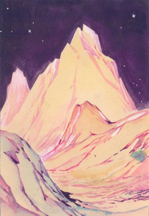 Item nr. 160052 Mountain Landscape. Science Fiction Imagery and Futuristic Landscapes. French School