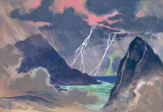 Item nr. 160055 Lightning over the Sea. Science Fiction Imagery and Futuristic Landscapes. French...
