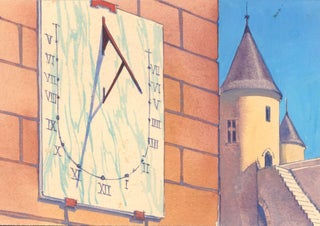 Item nr. 160068 Sundial. Science Fiction Imagery and Futuristic Landscapes. French School