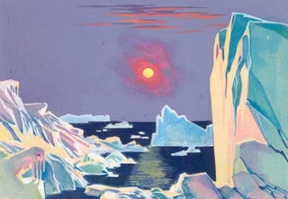 Item nr. 160069 Icebergs. Science Fiction Imagery and Futuristic Landscapes. French School