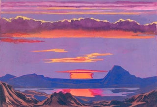 Item nr. 160072 Sunset. Science Fiction Imagery and Futuristic Landscapes. French School