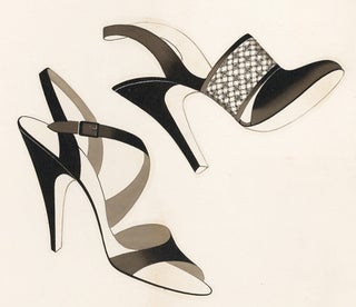 Item nr. 160087 Shoe design. Unknown