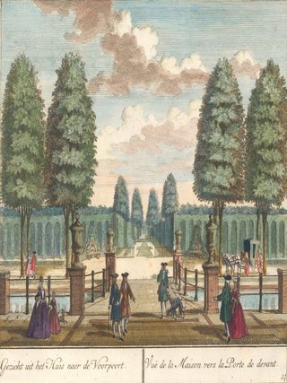 Item nr. 160102 Gezicht uit het Huis naer de Voorpoort... Het Zegenpralent Kenenmerlant, vertoont...