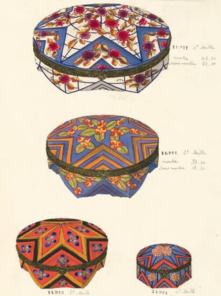Item nr. 160110 06562. Bonbonniere boxes. Gabriel Fourmaintraux Porcelain Company