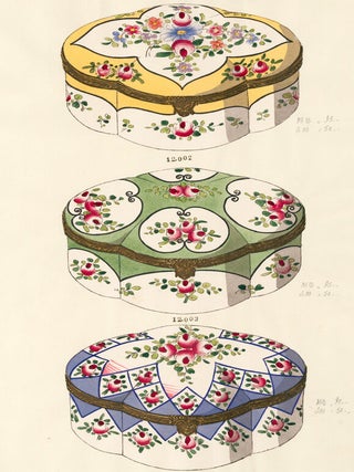 Item nr. 160112 06577. Jewelry Boxes. Porcelain Designs. Gabriel Fourmaintraux Porcelain Company