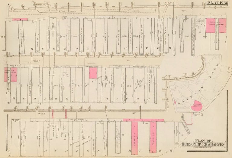 Item nr. 160205 Section 3: Plate 39. Land Book of the Borough of Manhattan, City of New York. Bromley, GW Bromley, Co.