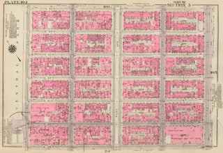 Item nr. 160240 Section 5: Plate 104. Land Book of the Borough of Manhattan, City of New York....