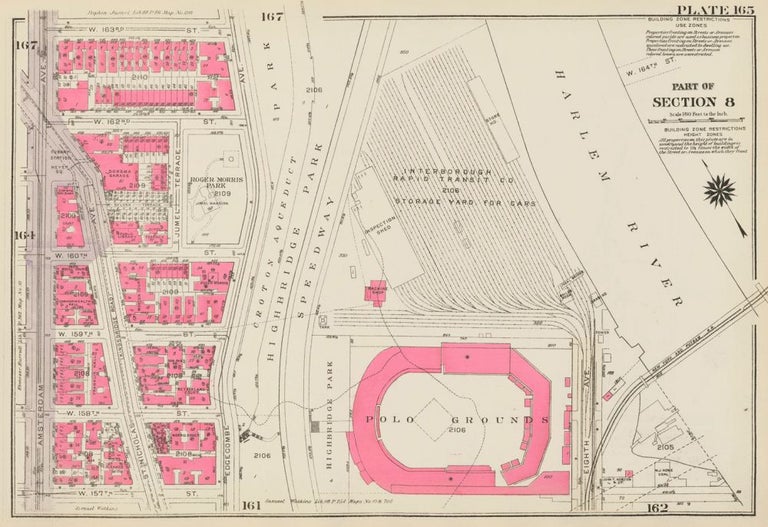 Item nr. 160275 Section 8: Plate 165. Land Book of the Borough of Manhattan, City of New York. Bromley, GW Bromley, Co.