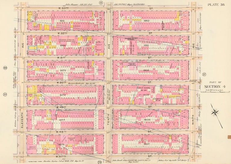 Item nr. 160364 Section 3: Plate 19. Atlas of the City of New York. Bromley, GW Bromley, Co.