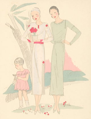 Item nr. 160379 Rose garden dresses. Très Parisien. Germaine-Paule Joumard, G. P. Joumard