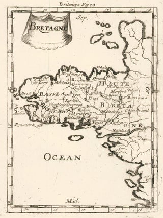 Item nr. 160468 Map of Brittany, France. Description de l'Univers. Allain Manesson Mallet
