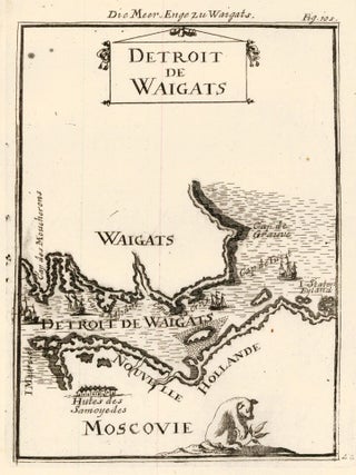 Item nr. 160479 Yugorsky Strait map. Description de l'Univers. Allain Manesson Mallet