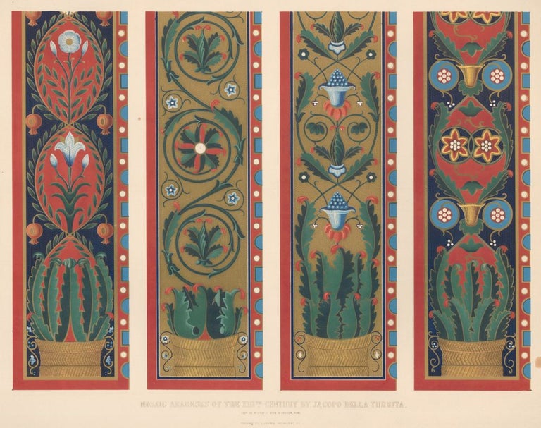 Item nr. 160512 Mosaic Arabesks of the XIIIth Century. Specimens of Ornamental Art. Lewis Gruner.