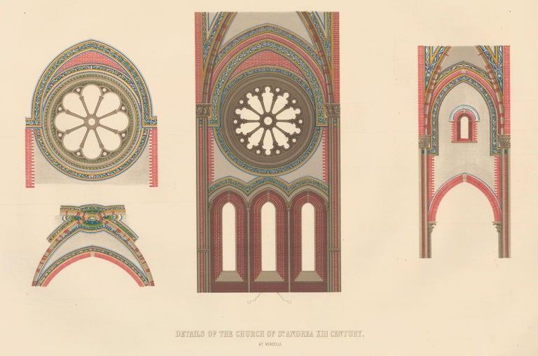 Item nr. 160519 Details of the Church of St. Andrea. Specimens of Ornamental Art. Lewis Gruner.