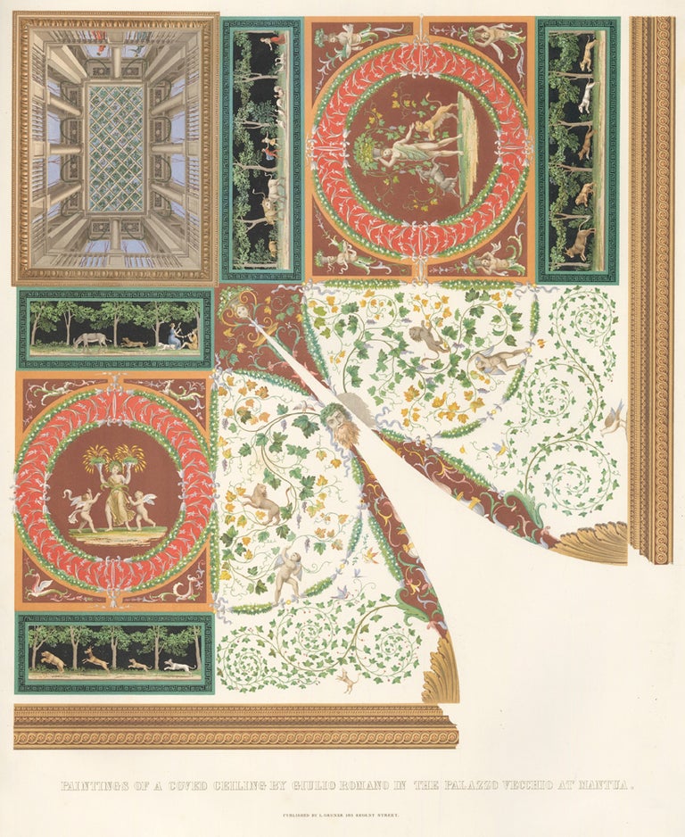 Item nr. 160541 Paintings of a Coved Ceiling. Specimens of Ornamental Art. Lewis Gruner.