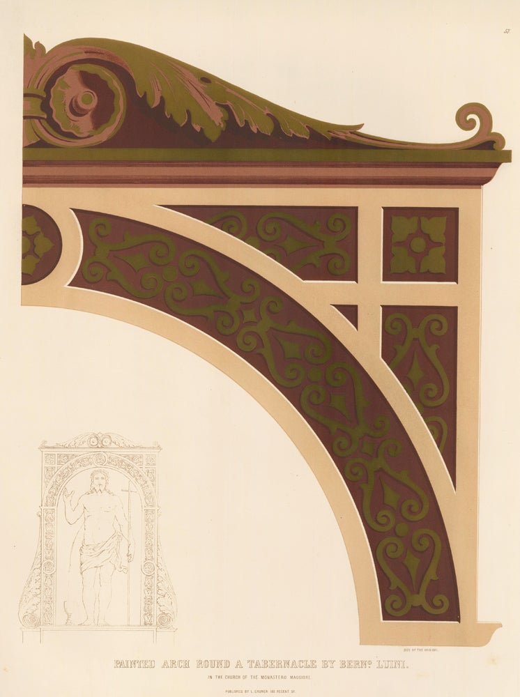 Item nr. 160563 Painted Arch Round a Tabernacle. Specimens of Ornamental Art. Lewis Gruner.