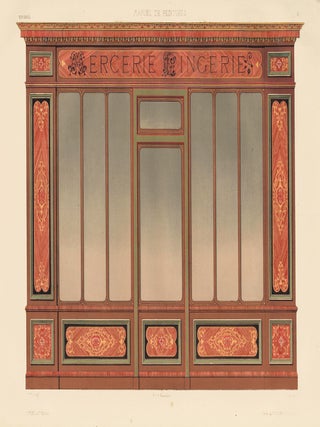 Item nr. 160592 Mercerie Lingerie storefront. Journal-Manuel de Peintures. Petit et Bisiaux