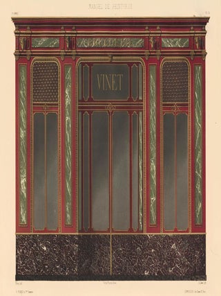Item nr. 160593 Boucherie Vinet storefront. Journal-Manuel de Peintures. Petit et Bisiaux