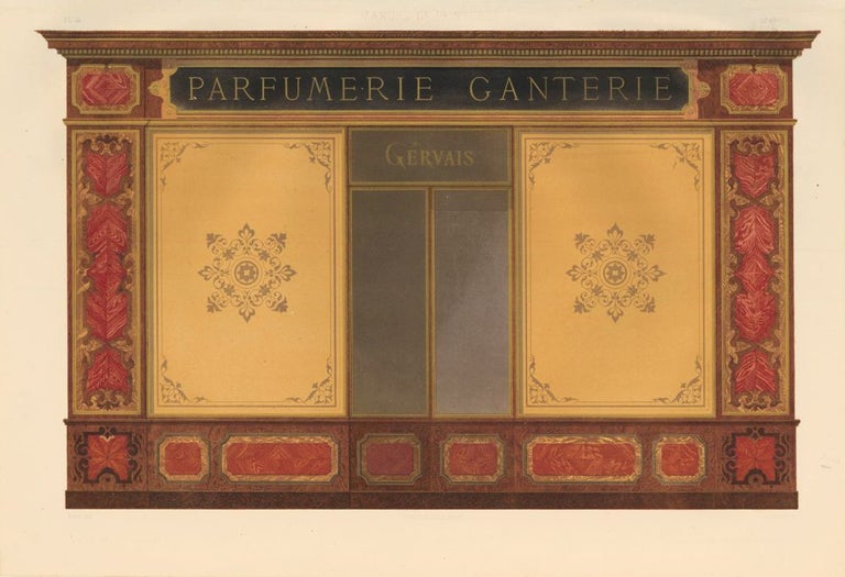 Item nr. 160594 Gervais Parfumerie Ganterie storefront. Journal-Manuel de Peintures. Petit et Bisiaux.
