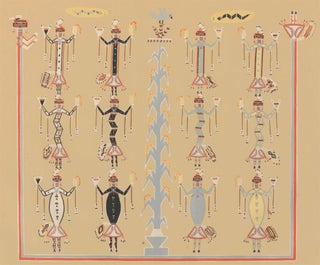 Item nr. 160609 Blue Corn with all kinds of Snakes. Sandpaintings of the Navajo Shooting Chant....