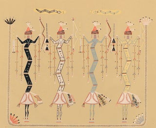 Item nr. 160610 Crooked Snakes showing power of length. Sandpaintings of the Navajo Shooting...