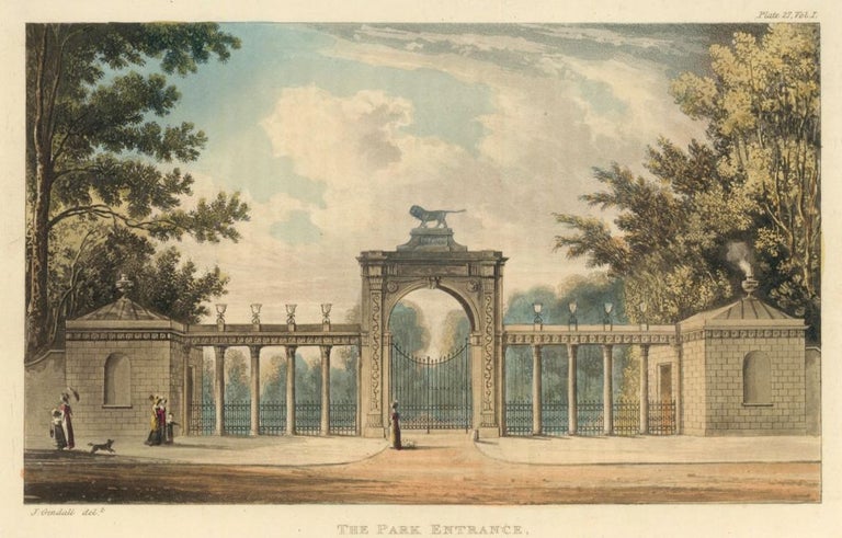 Item nr. 160657 The Park Entrance, Sion House. Ackermann's Repository of Arts &c. Rudolph Ackermann.