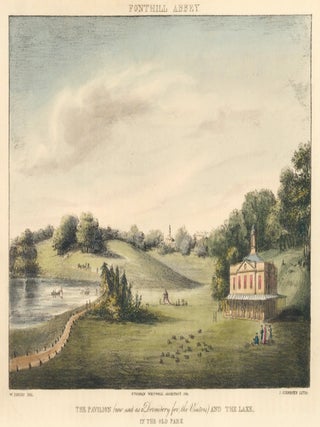 Item nr. 160690 Fonthill Abbey, the Pavilion and the Lake. Ackermann's Repository of Arts &c....