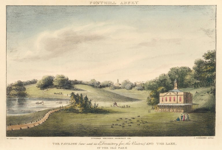 Item nr. 160690 Fonthill Abbey, the Pavilion and the Lake. Ackermann's Repository of Arts &c. Rudolph Ackermann.