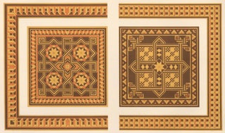 Item nr. 160694 Inlaid Wood of the XVth Century from the Back of Two Chairs. Specimens of...
