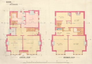 Item nr. 160732 Ground Plan and Chamber Plan. Design for Villa Residence. F. Reginald Watson