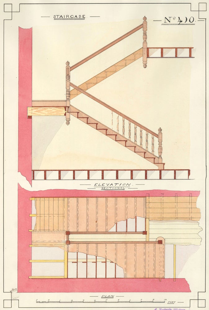 Item nr. 160766 Staircase. F. Reginald Watson.