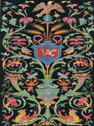 Item nr. 160877 Intarsia Füllung vom Chorgestühl in S. Maria Novella zu Florenz. [Intarsia...