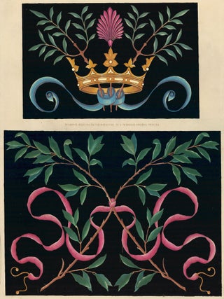 Item nr. 160894 Intarsia Fullung am Chorgetuhl in S. Miniato Florenz. Italienische Flachornamente...