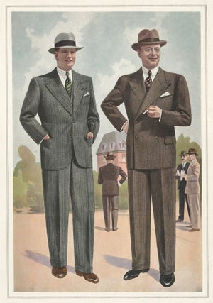 Item nr. 160922 Brown and Blue Suits. Jean Darroux