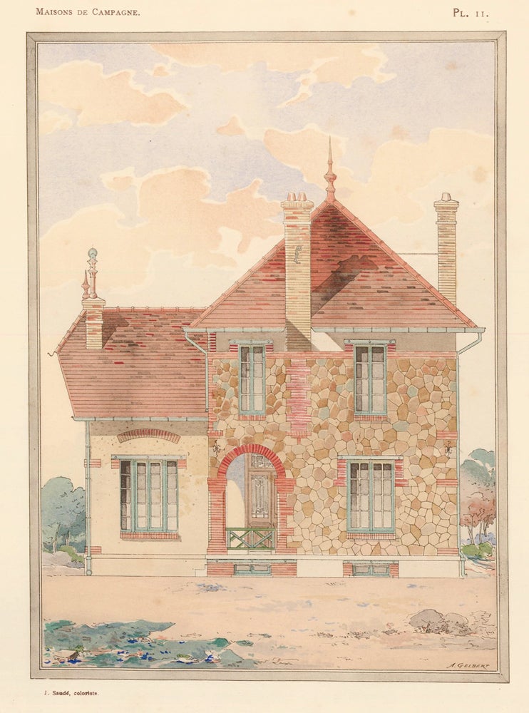 Item nr. 160944 Villa a Conde-sur-Vesgre (Seine-et-Oise). Architecte: M. L. Gauthier. L'Habitation Pratique: Revue Mensuelle d'Architecture. Librairie de la Construction Moderne.