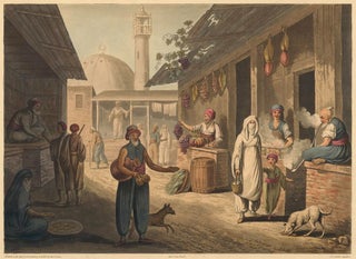 Item nr. 161062 A Market in Acre [Palestine]. Francis B. Spilsbury, Daniel Orme