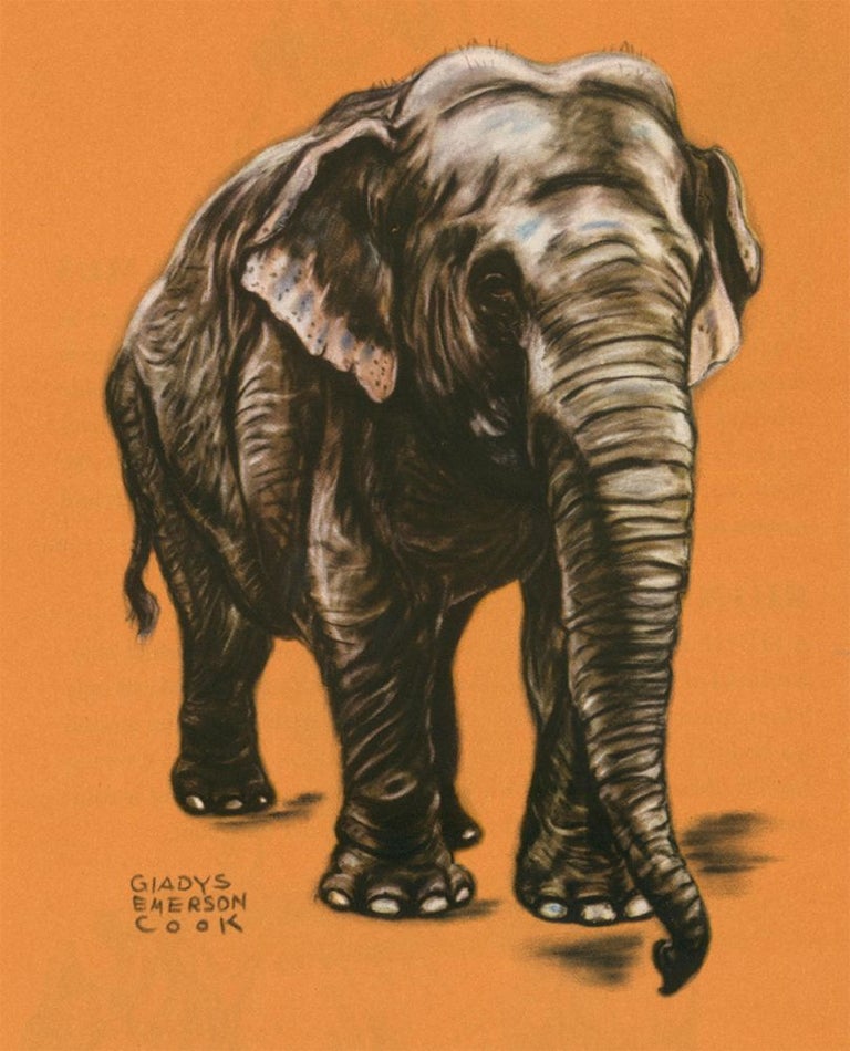 Item nr. 161168 Elephant. Zoo Animals. Gladys Emerson Cook.