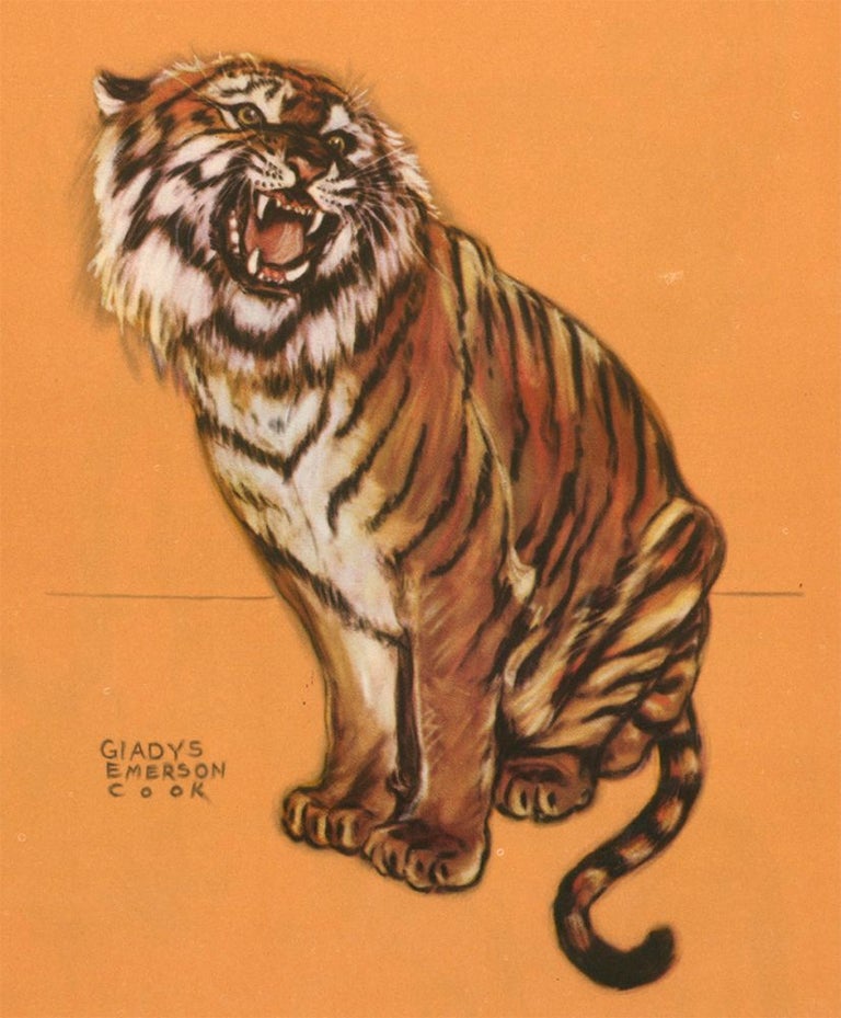 Item nr. 161173 Tiger. Zoo Animals. Gladys Emerson Cook.