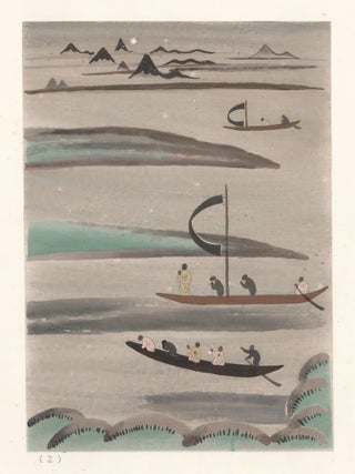 Item nr. 161247 On the River. Mural from Cave No. 208 dated to the Sui Dynasty (589-617). Mural...