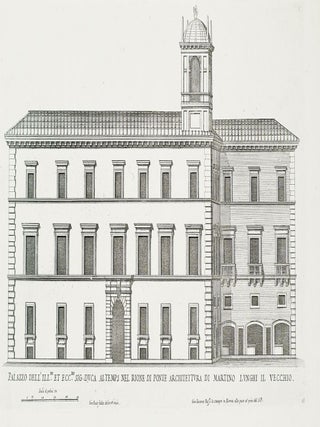 Item nr. 161267 Palazzo dell' Illmo. et Eccmo. Sig. Duca al Temps nel Rione di Ponte Architettura...