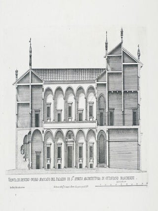 Item nr. 161282 Veduta di Dentro Overo Spaccato del Palazzo di Sto. Spirito... Nuovi Disegni...